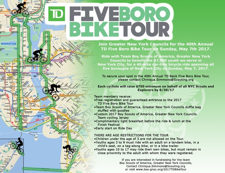 TD Five Boro Bike Tour Greater New York Councils